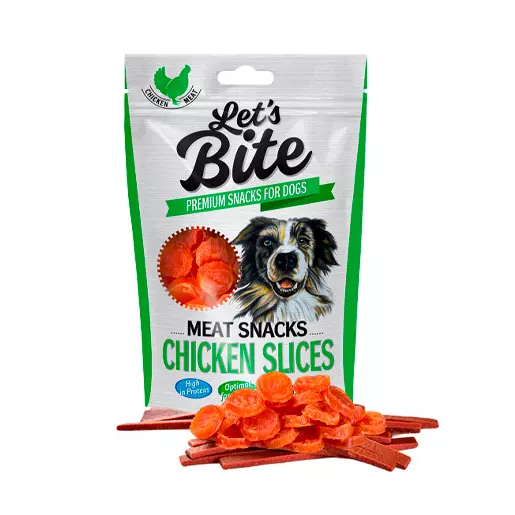 Brit – Let’s Bite Meat Snacks Chicken Slices 80 gr