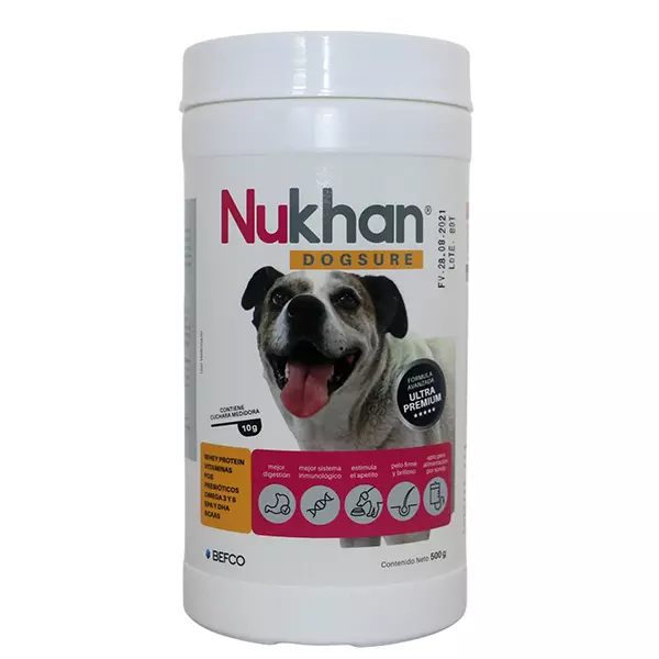 Suplemento alimenticio Nukhan Dogsure Pote 500gr