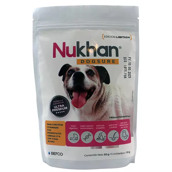 Suplemento alimenticio Nukhan Dogsure Sachet 50gr