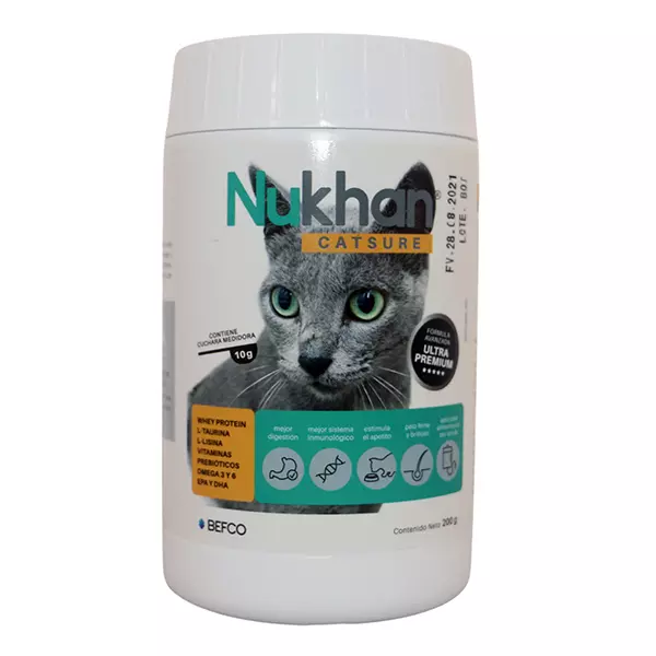 Suplemento alimenticio Nukhan Catsure Pote 200gr