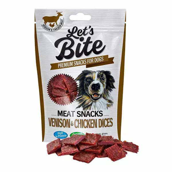 Let’s Bite Meat Snacks - Venison & Chicken Dices