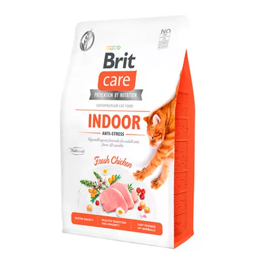 Brit Care Cat Indoor Anti-stress para gatos adultos con pollo