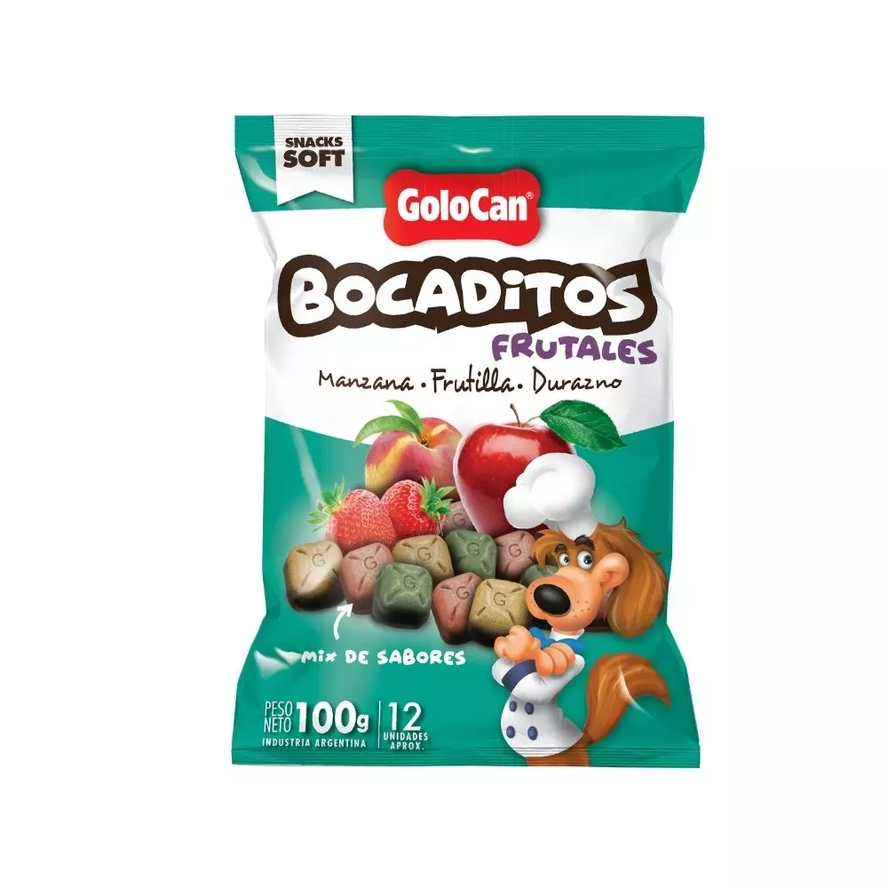 Snacks para Perros Golocan Bocaditos Frutales