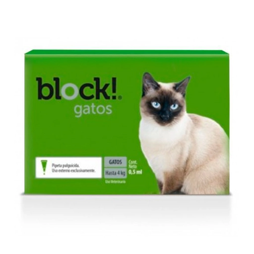 Pipeta Block Gatos hasta 4kg