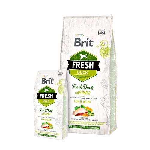 Brit Fresh Active Dogs Duck with Millet