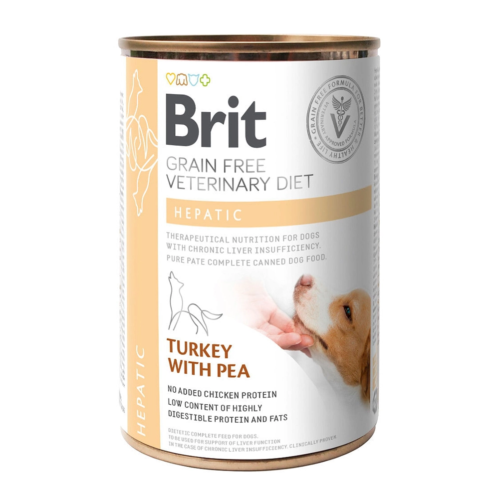 Lata Brit GF Vet Diets Dog Can Hepatic