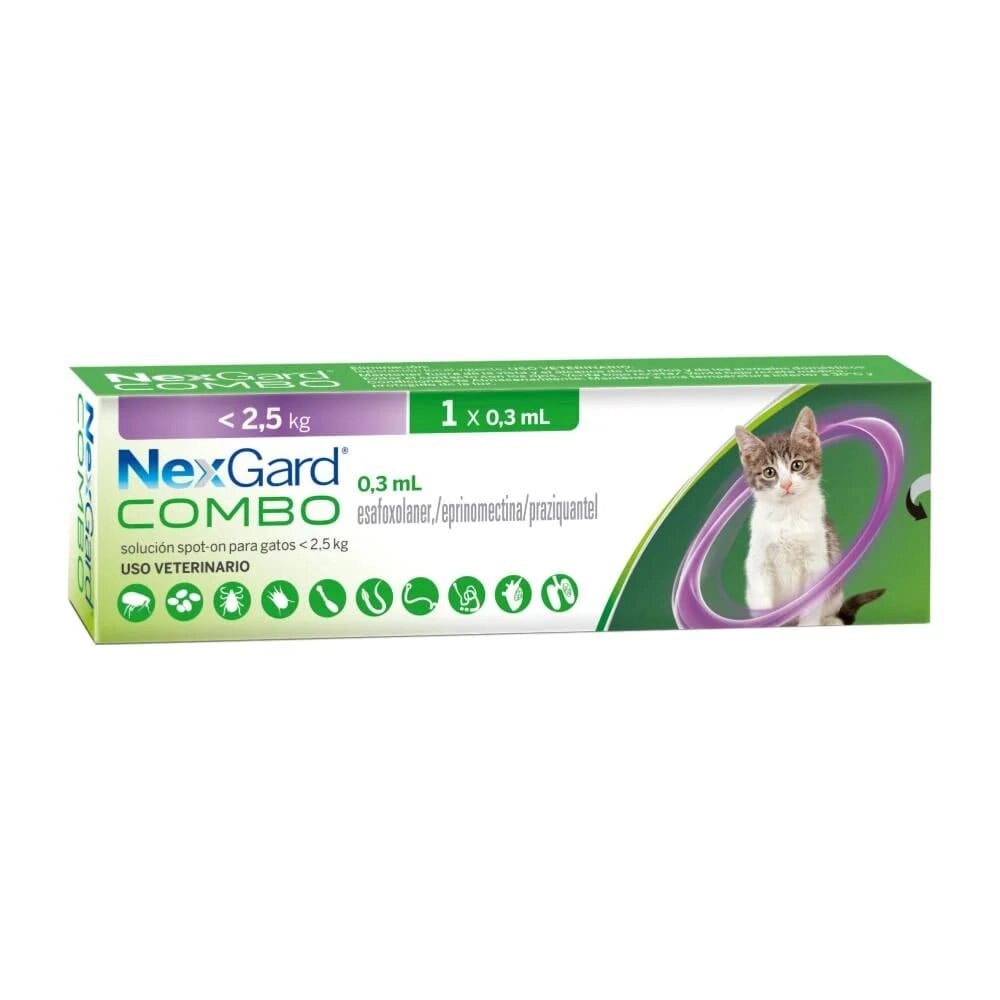 Antipulgas Nexgard Combo Gato menor a 2.5 Kg