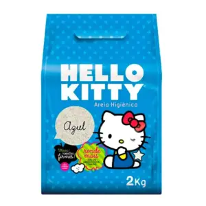 Arena para gatos Clásica Hello Kitty Azul