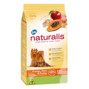 Naturalis adulto raza pequeña pollo, pavo y frutas