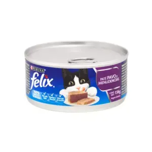 Lata Purina Felix Adulto Paté de pavo y menudencias Lata 156 gr.